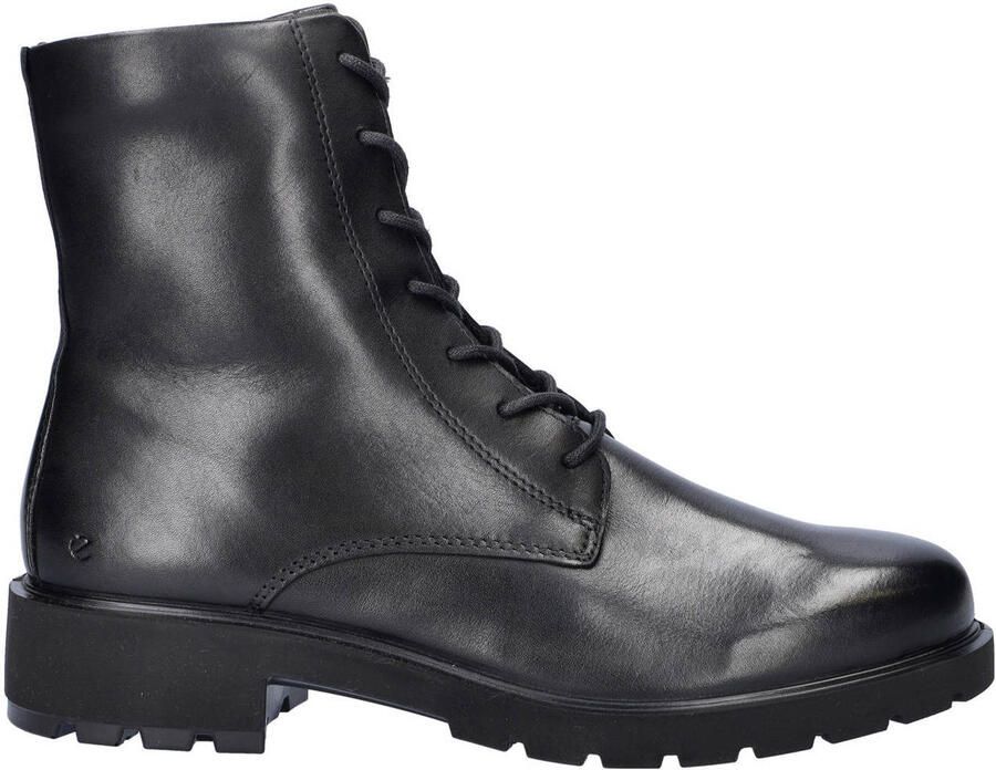Ecco Metropole Vienna leren veterboots zwart