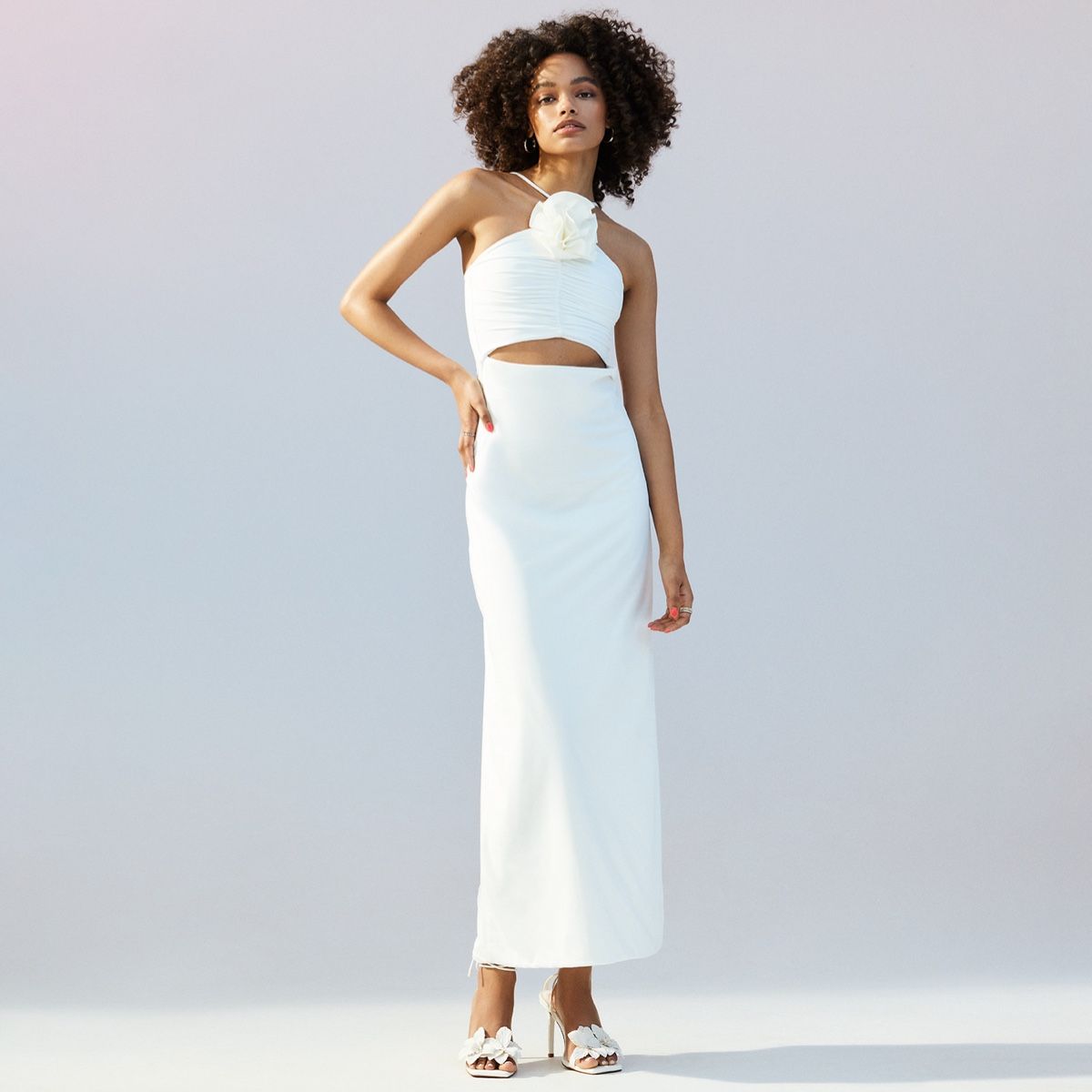 Afatlan White Women Strappy Sandals
