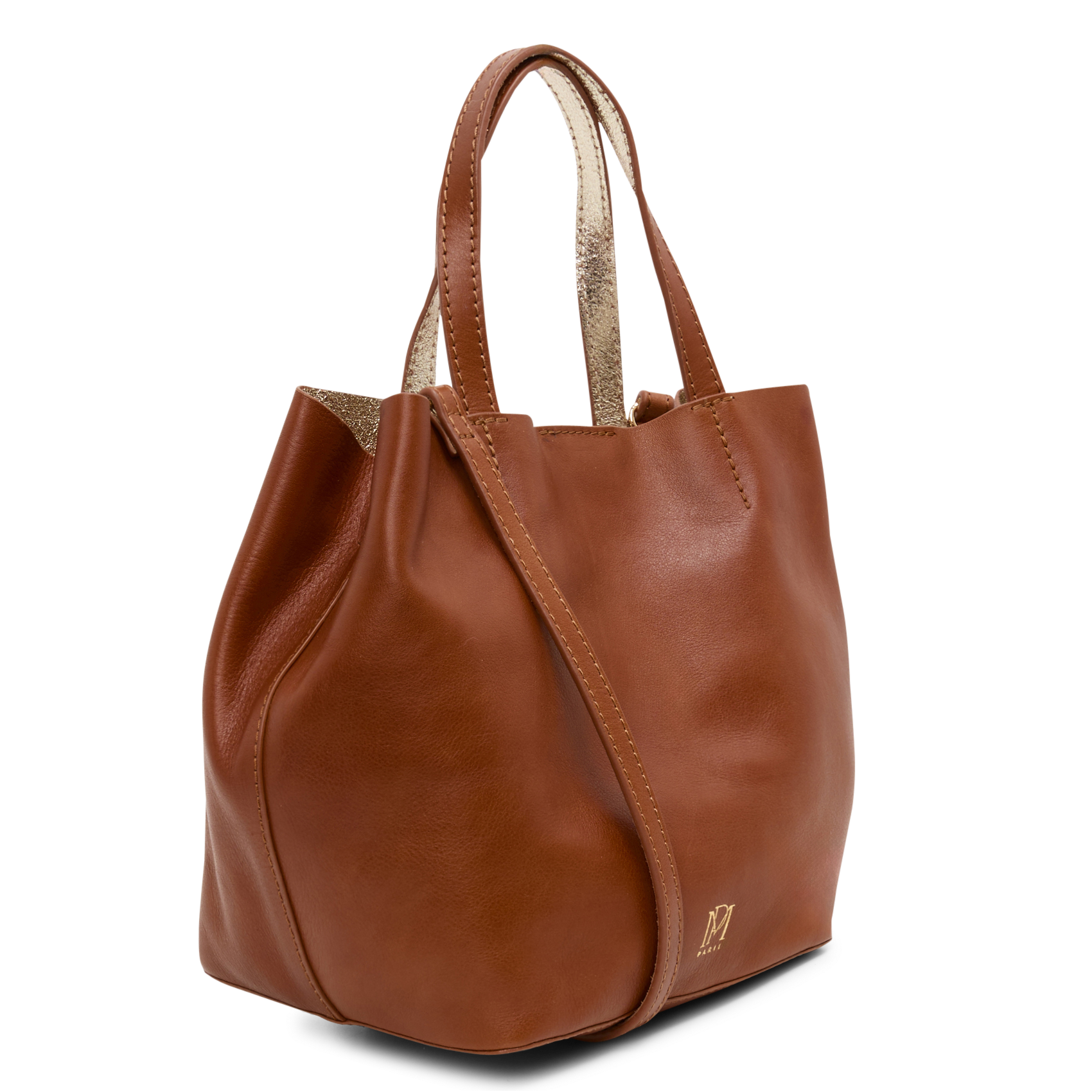 SWEETY - Petit sac cabas en cuir| Marron
