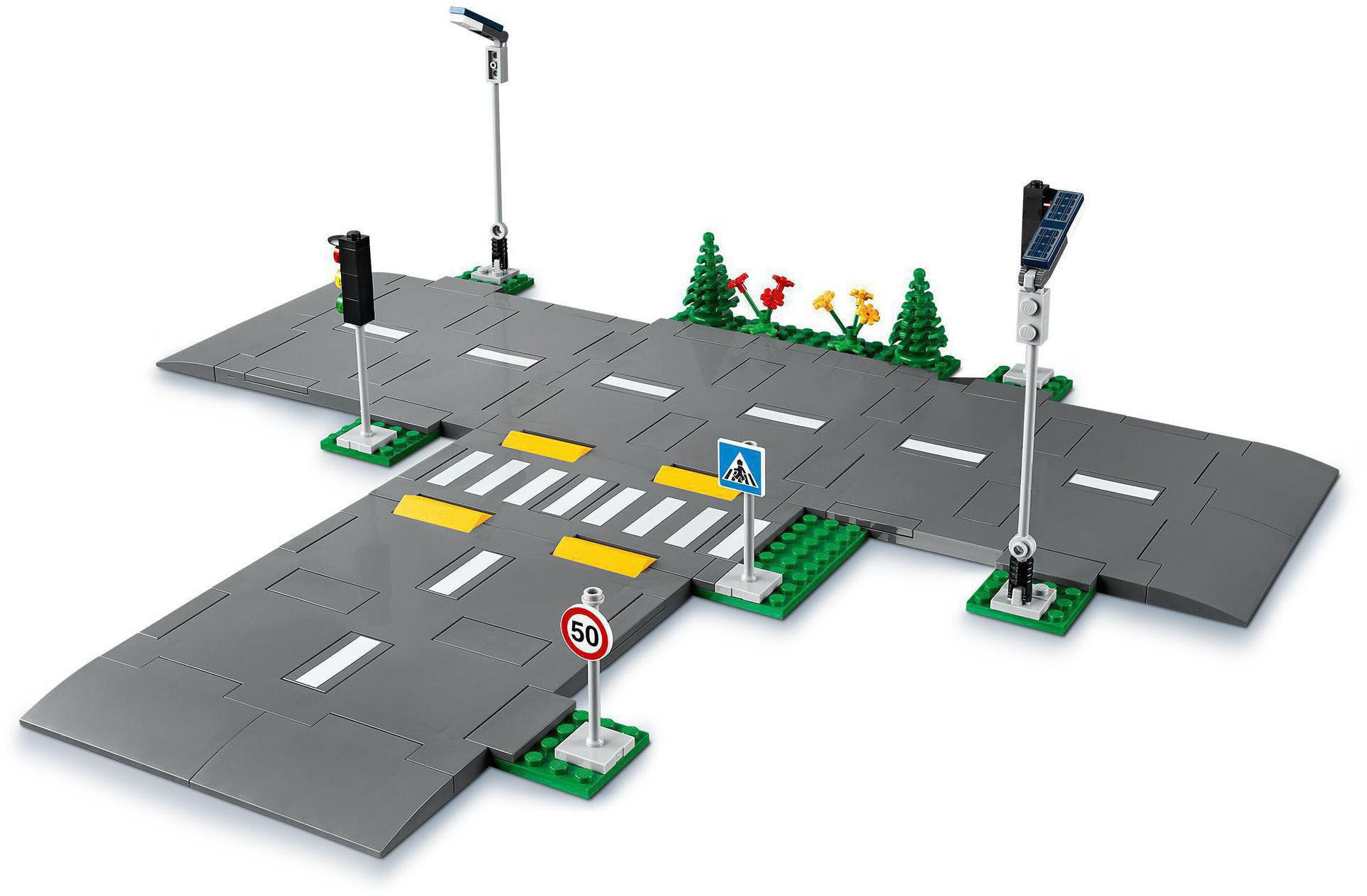 LEGO® Konstruktionsspielsteine »Strassenkreuzung mit Ampeln (60304), LEGO® City Town« Made in Europe