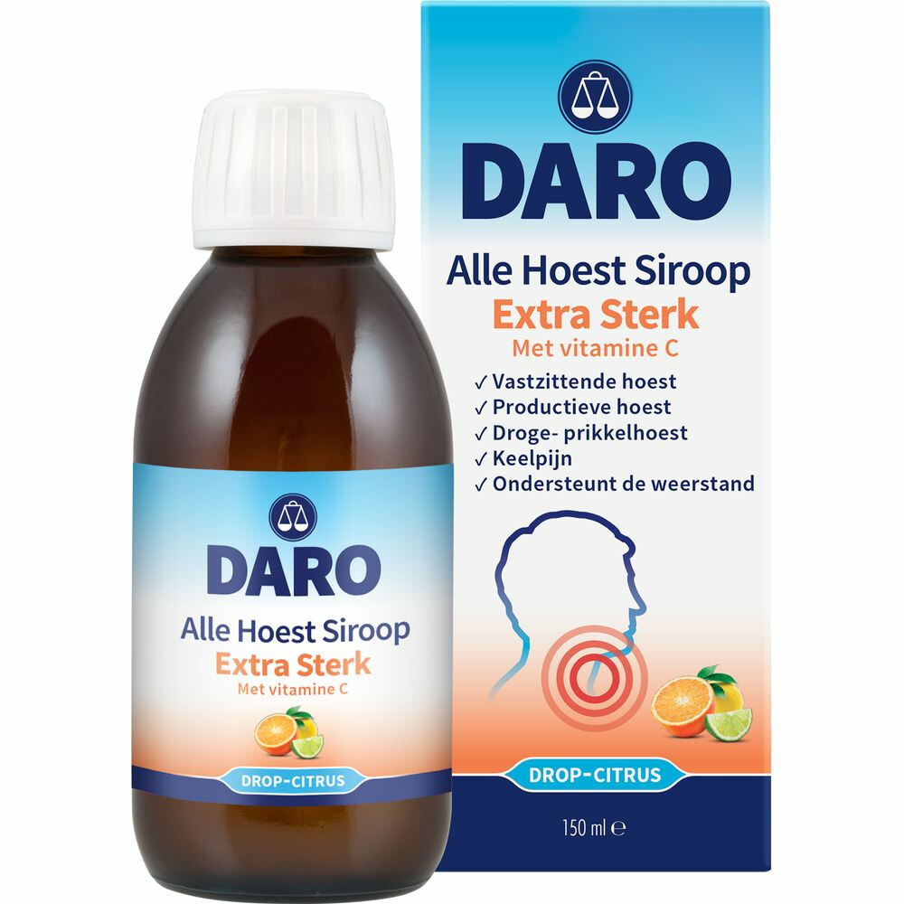 Daro Alle Hoest Siroop Extra Sterk met Vitamine C150 ml