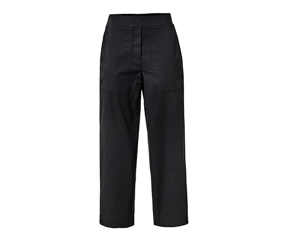 Popeline-Hose, schwarz