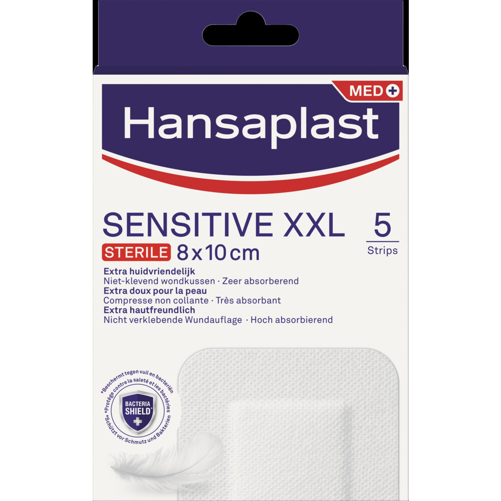 Hansaplast Sensitive Pleisters XXL Steriel5 stuks