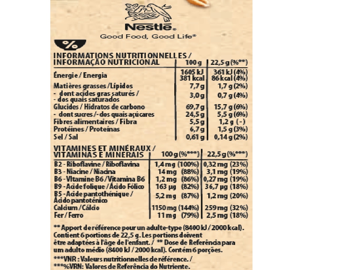 BARRAS NESTLÉ FITNESS CEREAIS CHOCOLATE LEITE 135G 6UN