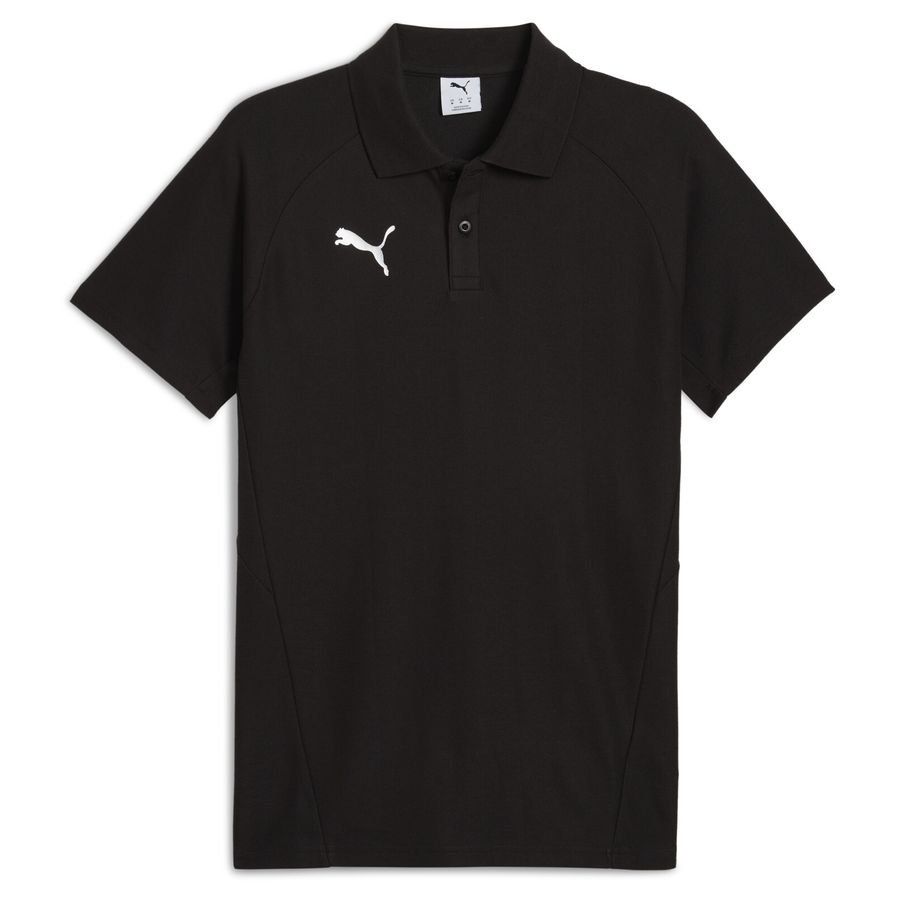 PUMA Polo teamEVOSTRIPE - Noir/Argenté/Blanc