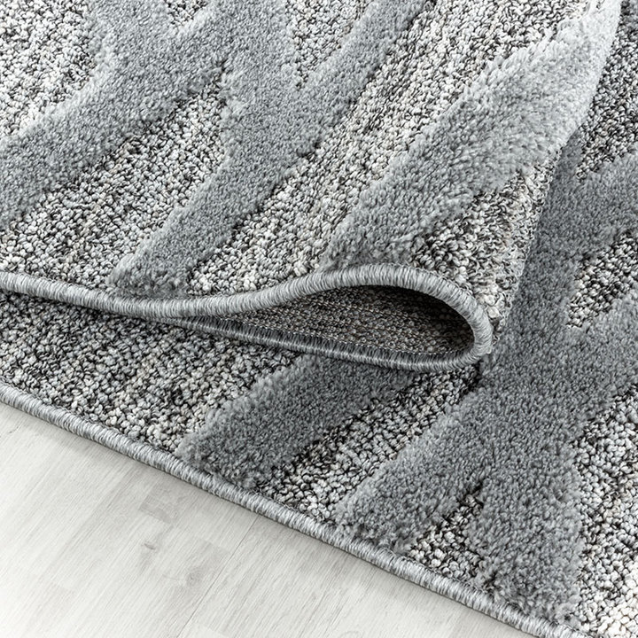 Scandinavisch vloerkleed - Pitea Double Grijs | Comfortabel