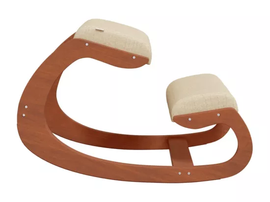 Chaise assis-genoux crème 55x84x55 contreplaqué de bouleau