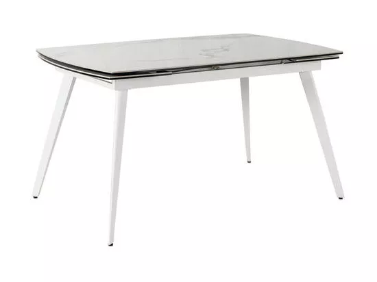 Nicolas TABLE À ALLONGES en Blanc FRITTÉ