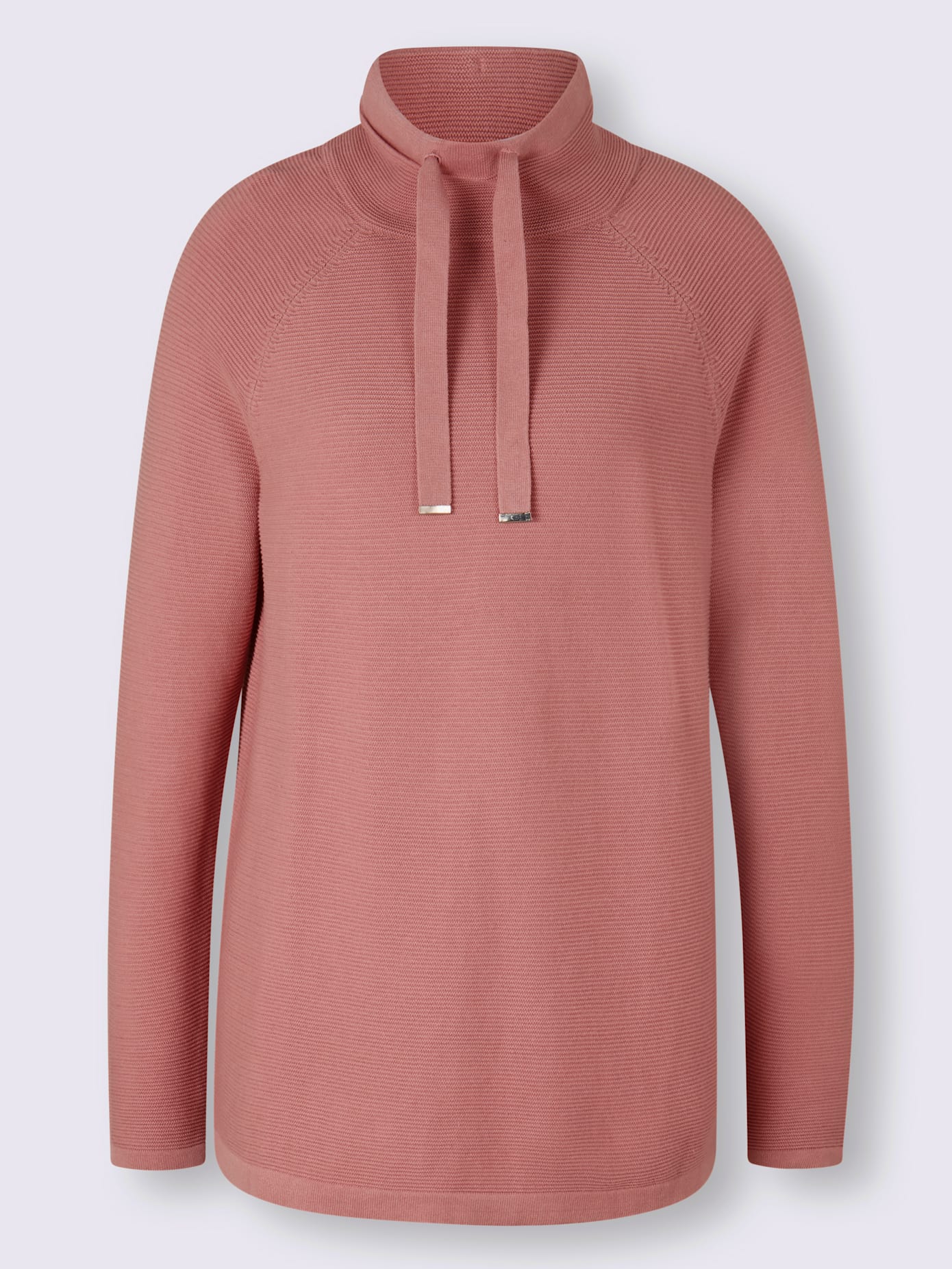 Pull large col montant avec coulisse