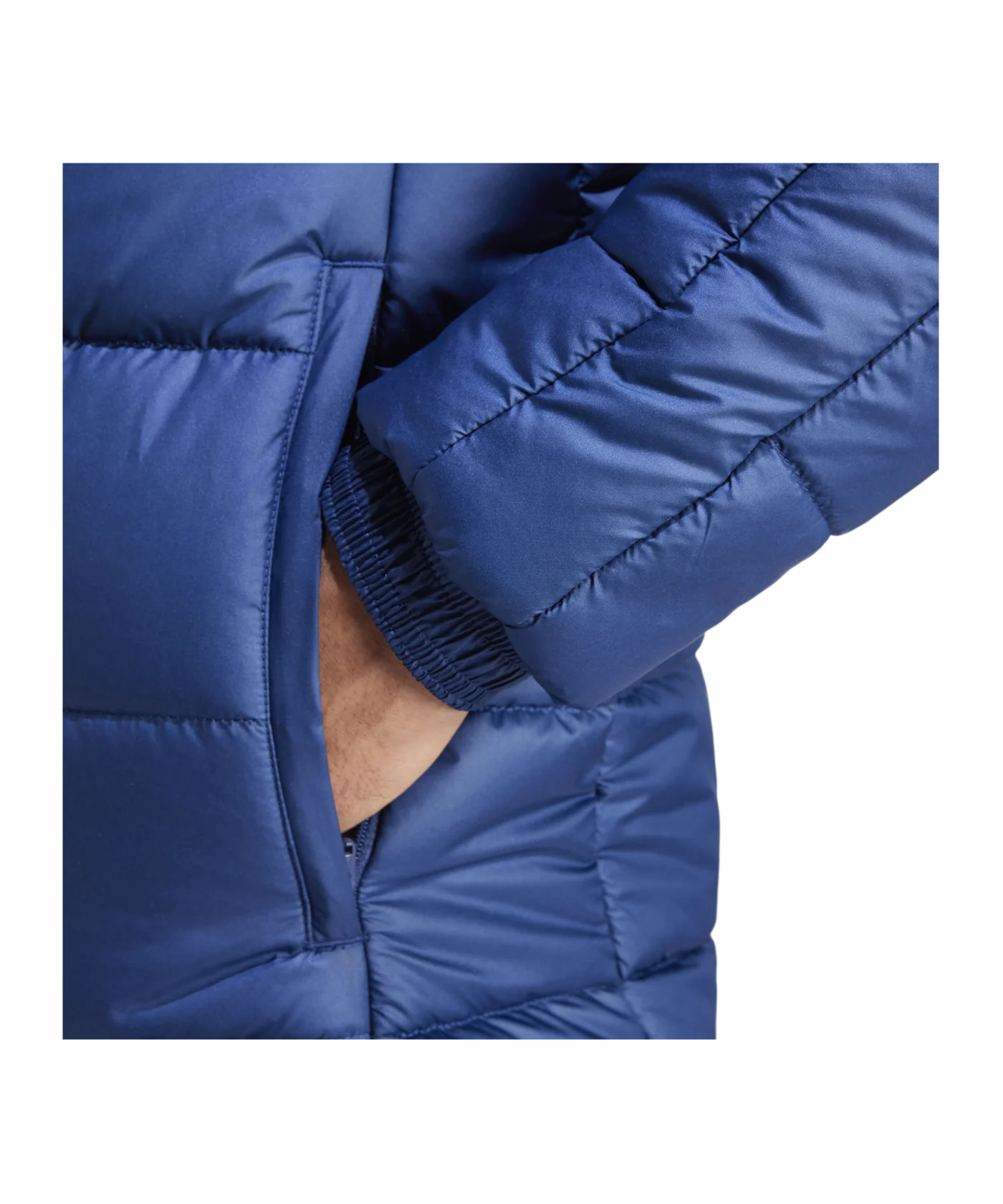 adidas Tiro 24 Long Coachjacke Blau Weiss