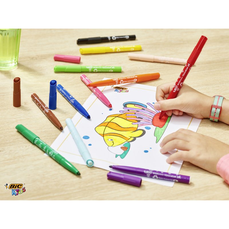 Feutre Bic Kids Eco Visacolor XL - Pot de 18
