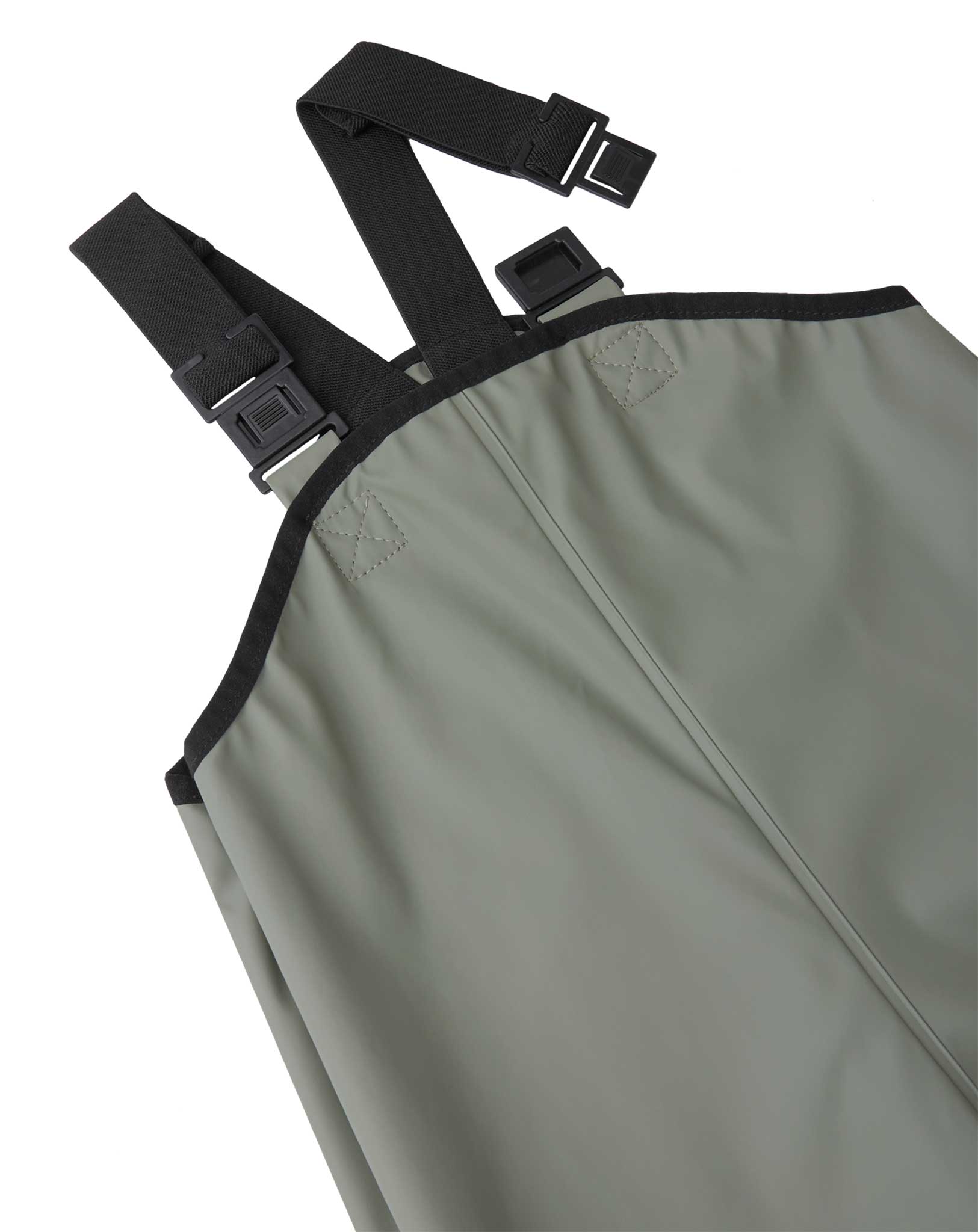 Regenhose LAMMIKKO mit Trägern in greyish green