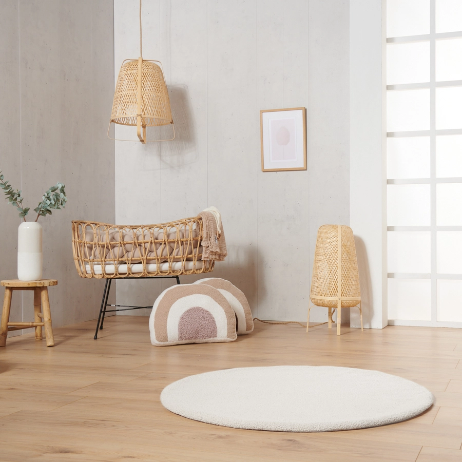 Nordic Coast Company Teddy Krabbeldecke Creme