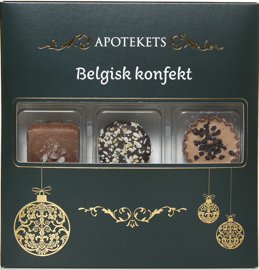Apotekets belgisk konfekt 9 biter