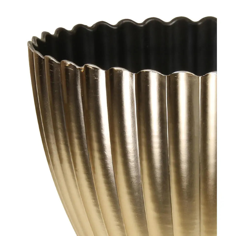 Othmar Plantenpot/bloempot - binnen - kunststof - goud - D16 x H13 cm
