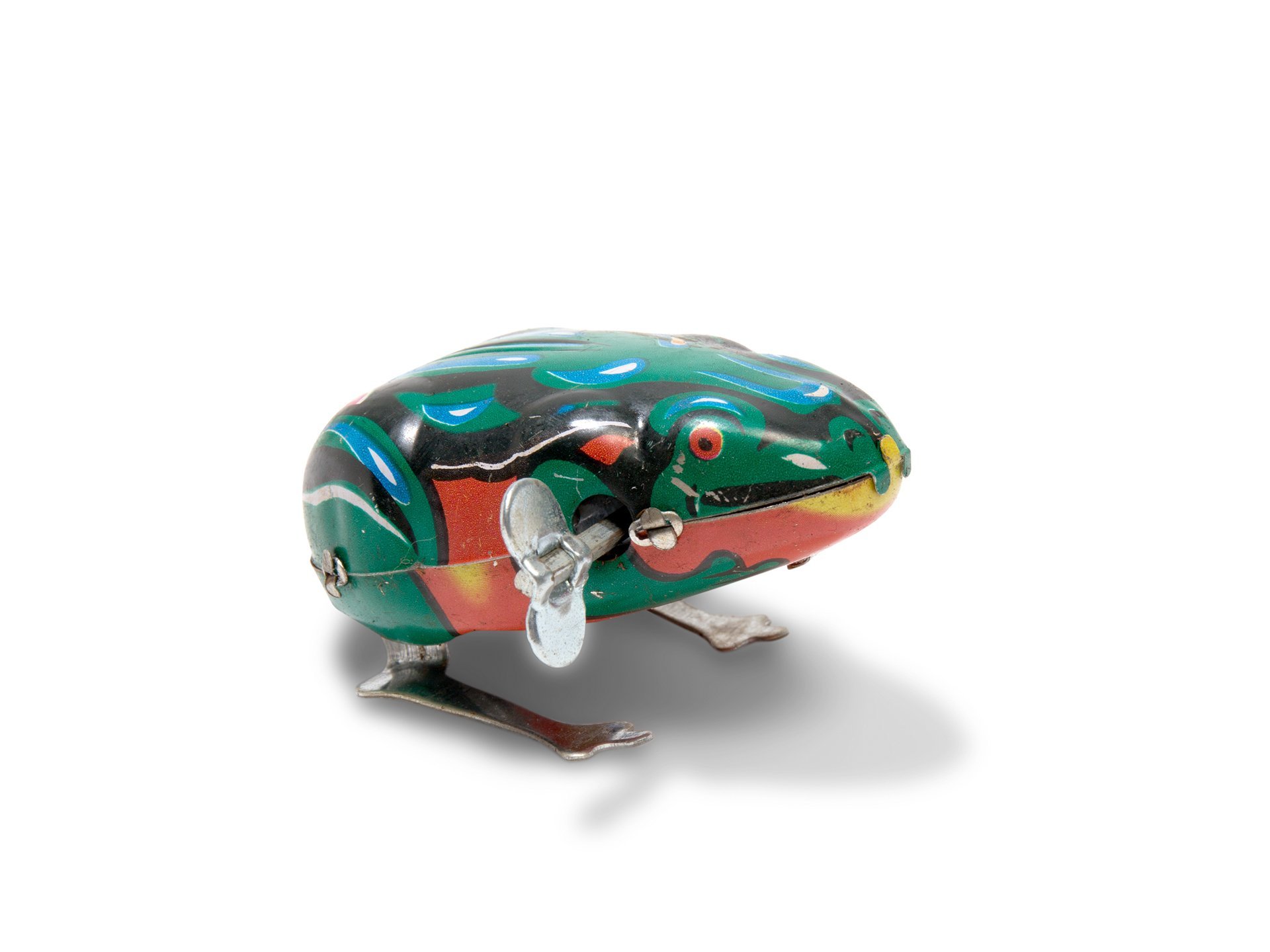 Nostalgie Frosch hüpfend