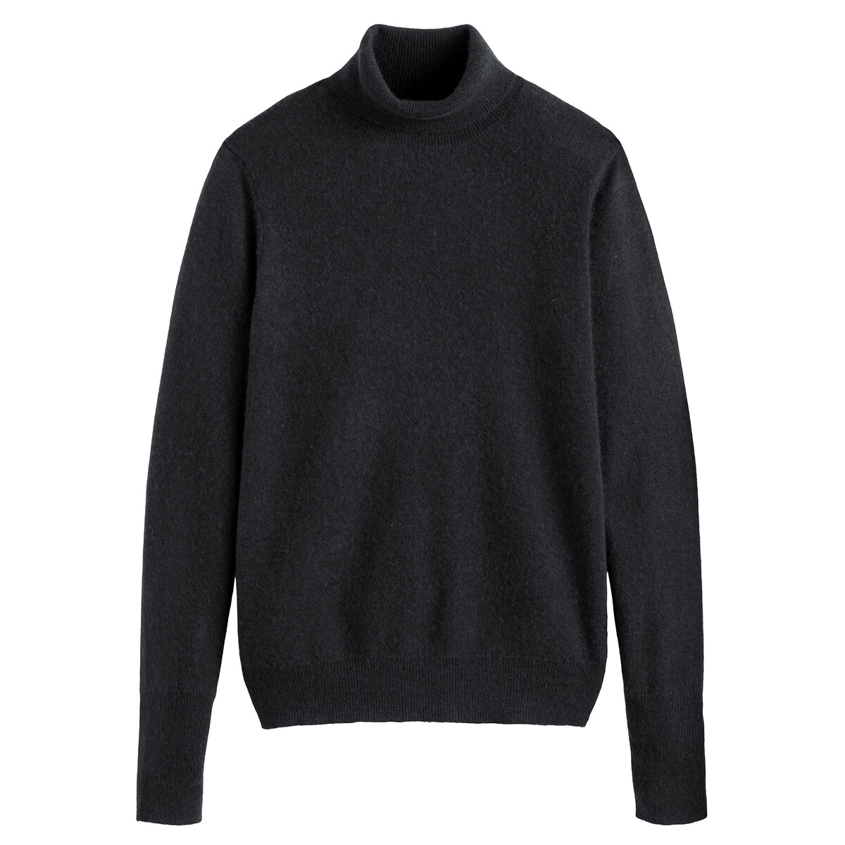 COLEÇÕES LA REDOUTE<br>Suéter de gola alta em malha fina de cashmere