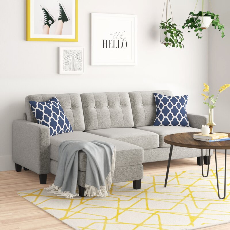 Yadira 84&prime;&prime; Wide Reversible Sofa & Chaise