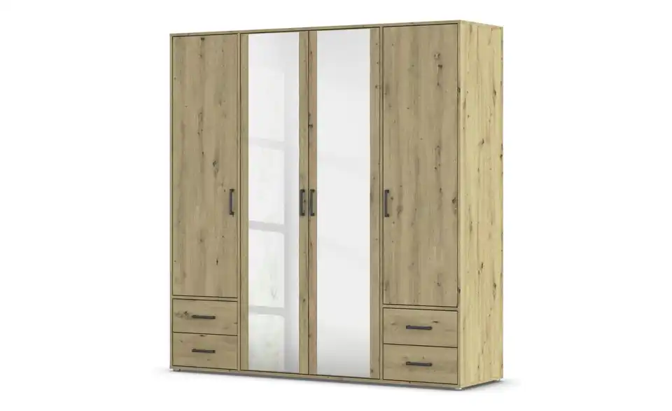 Drehtürenschrank ohne Absetzung 187 cm 4 Stück