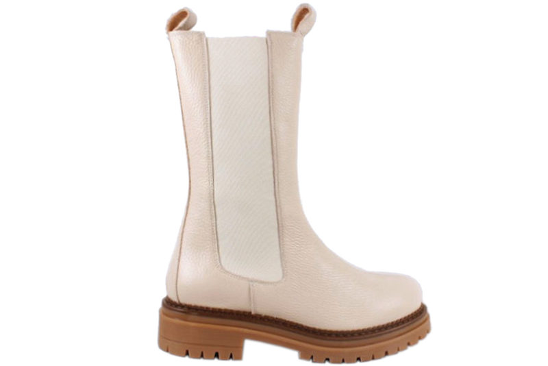 CASHOTT PICASSO LANG STØVLE I BEIGE SKIND
