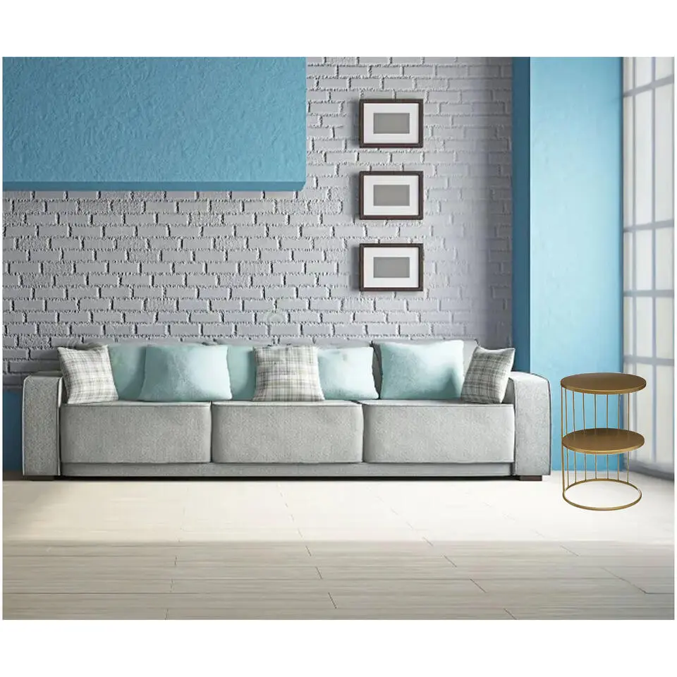 Atmosphera Salontafel Kobu - goud - metaal - rond - industrieel