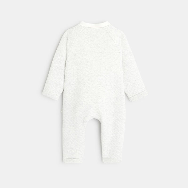 Body et dors-bien quilté frimousse chat gris naissance Gris ou noir