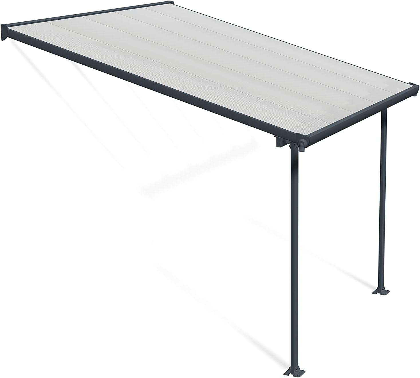 Palram Canopia Feria Terrassenüberdachung, Grau, 307x295x305 cm