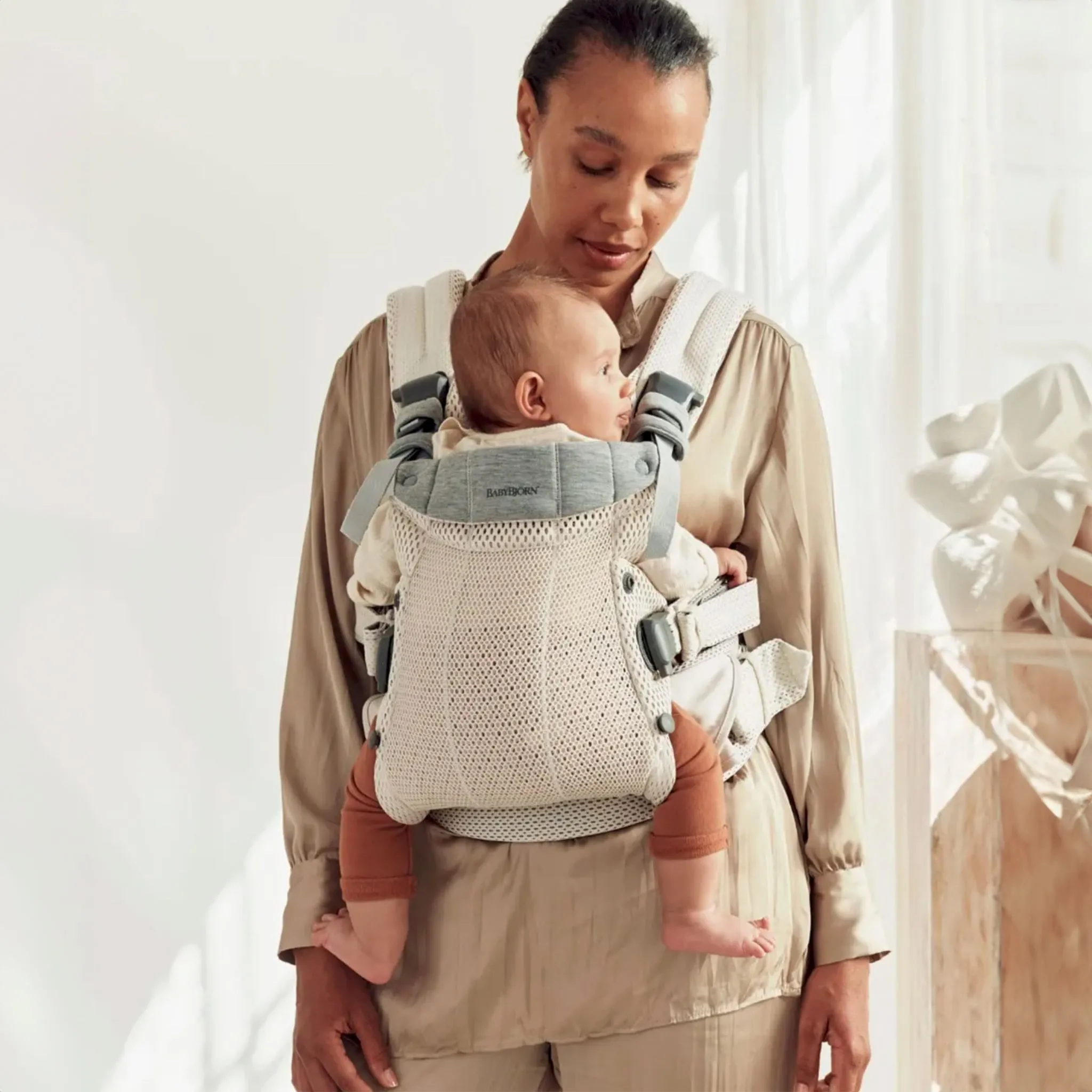 Babybjorn Porte-Bébé Harmony - Crème 3D mesh