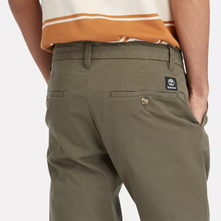 Pantalon chino stretch Sargent Lake pour homme en vert foncé