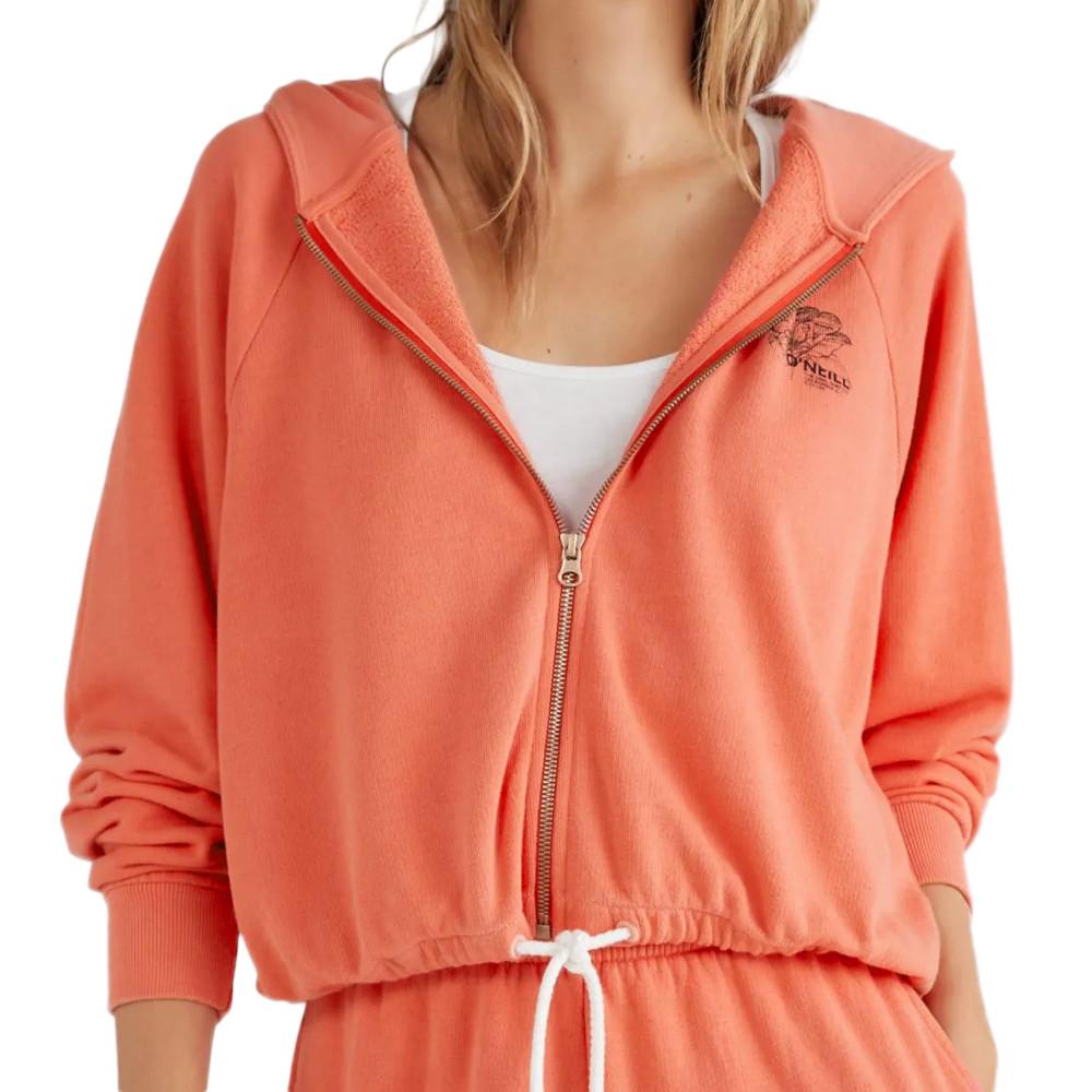 O'Neill Sweat zippé Corail Femme O'Neill Sunrise