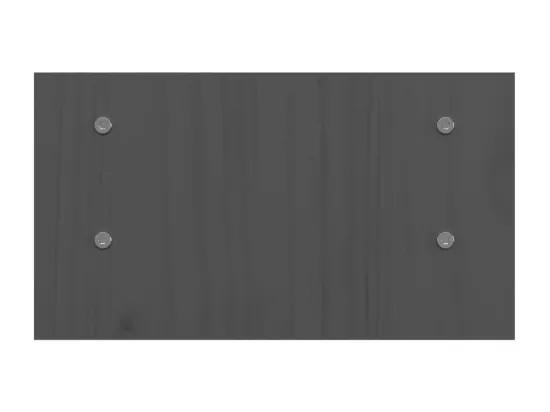 Support de moniteur Gris 50x27x15 cm Bois de pin solide
