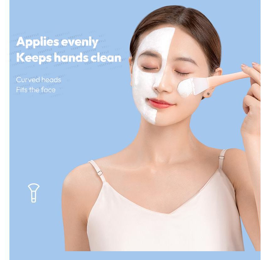 Worthbuy - Dubbelzijdige siliconen gezichtsmasker applicator / spatel