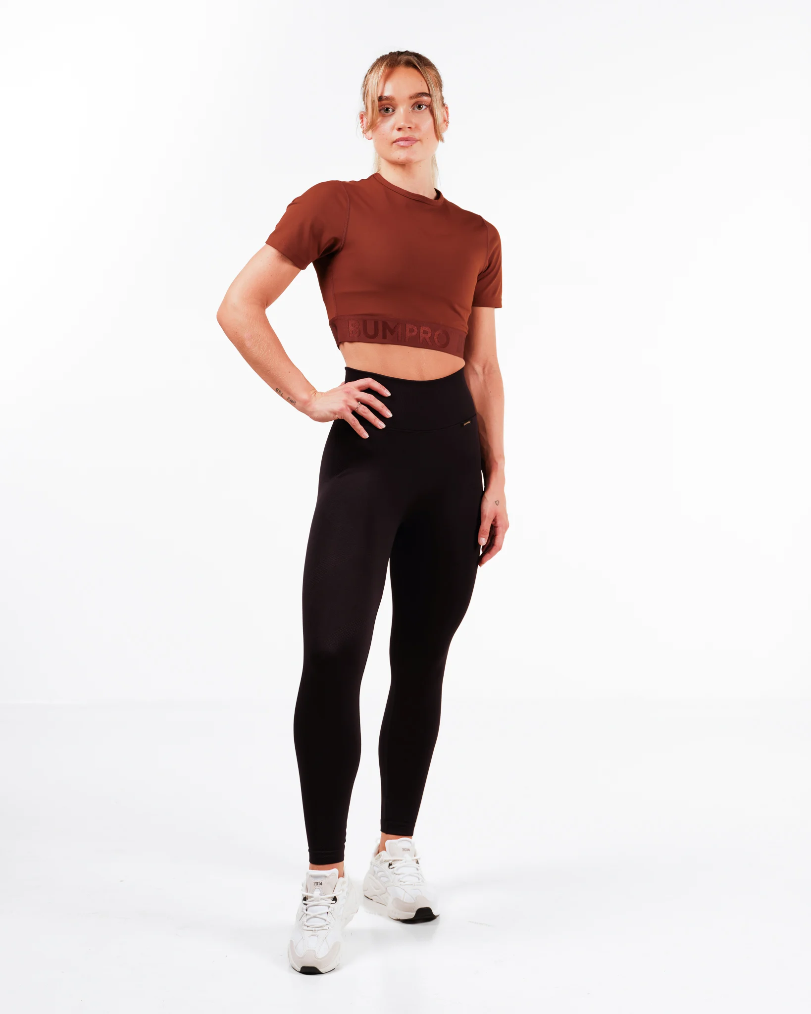 Bumpro Lively Crop Tee Brown Chocolate