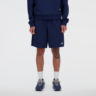 New BalanceFrench Terry Short 7 Inch - blau
