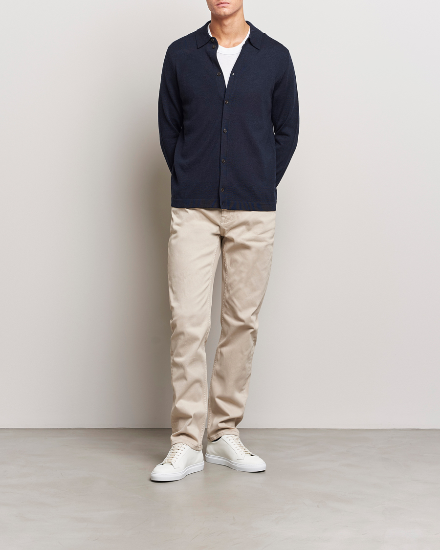 Morris James Brushed 5-Pocket Pant Khaki