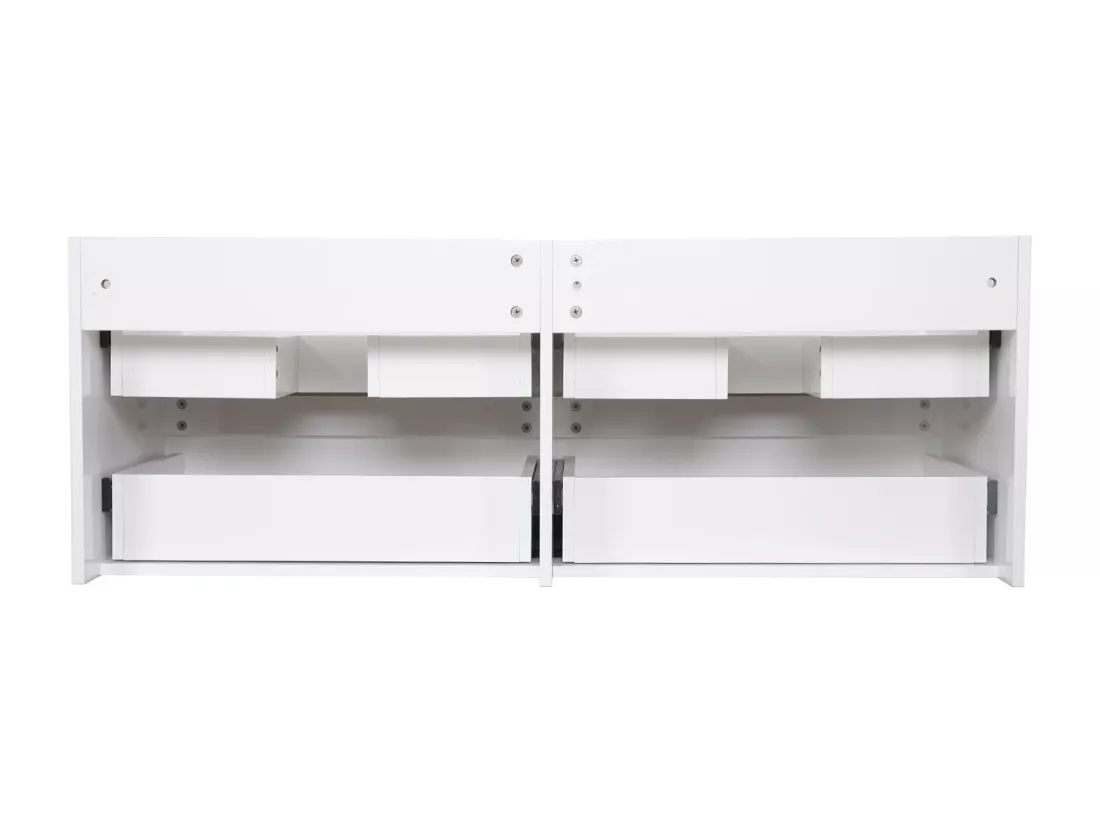 Meuble double vasque blanc 120cm