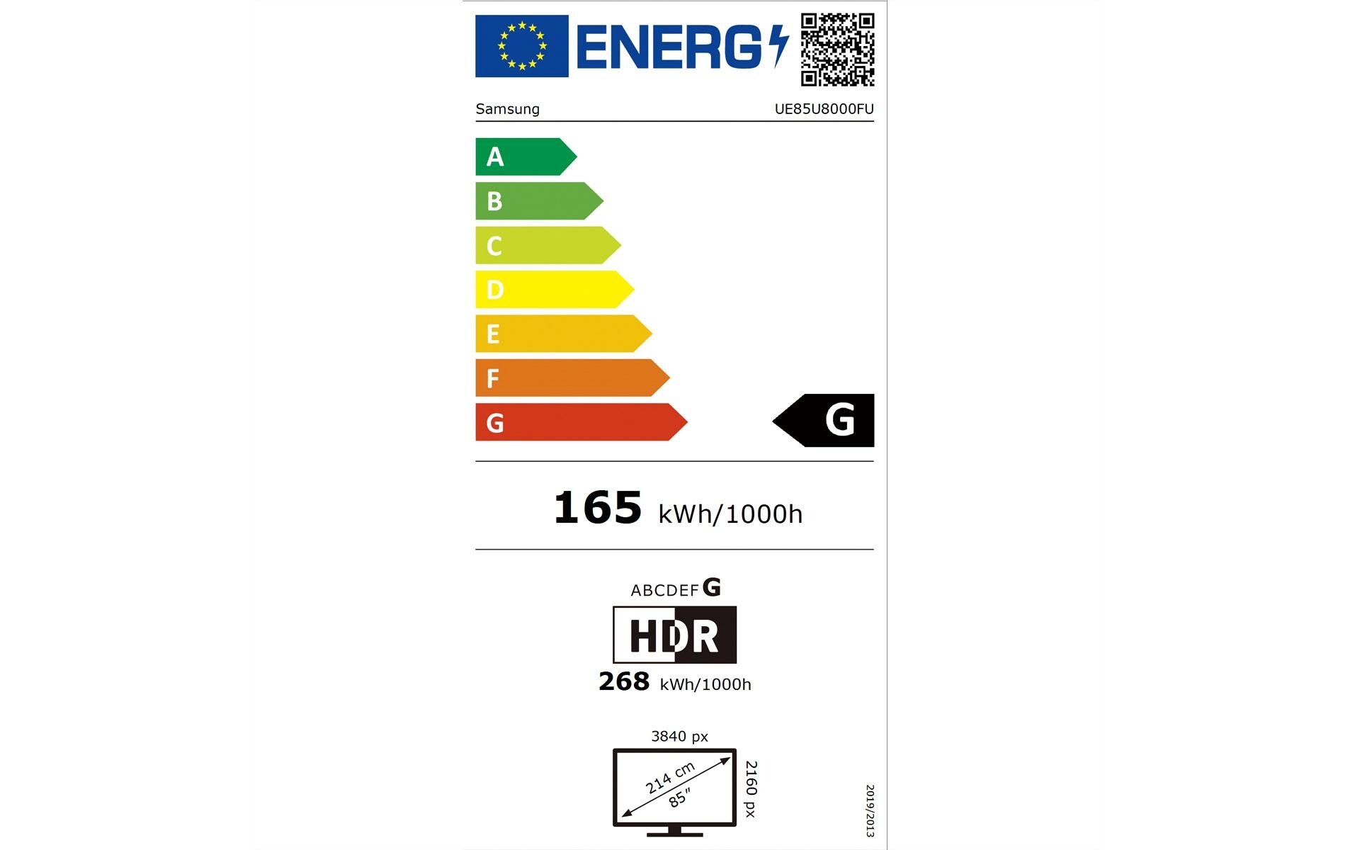 TV UE85U8000F 85'' U8000F Crystal UHD 4K TV, 2025<br>Crystal UHD 4K Smart Fernseher