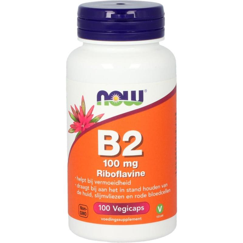 Now Vitamine B2 100mg 100 capsules