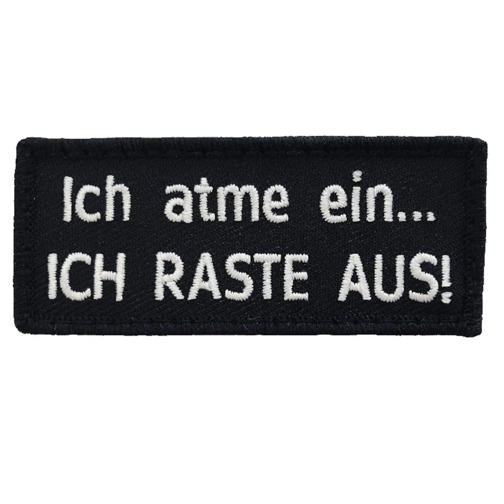 Café Viereck -  Patch Ich atme ein ich raste aus