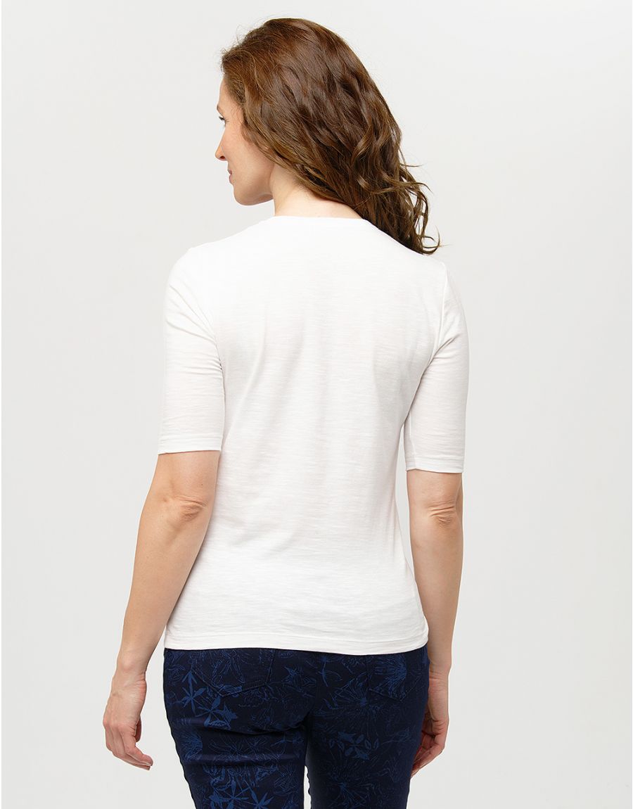 T-shirt coton écru dessin
