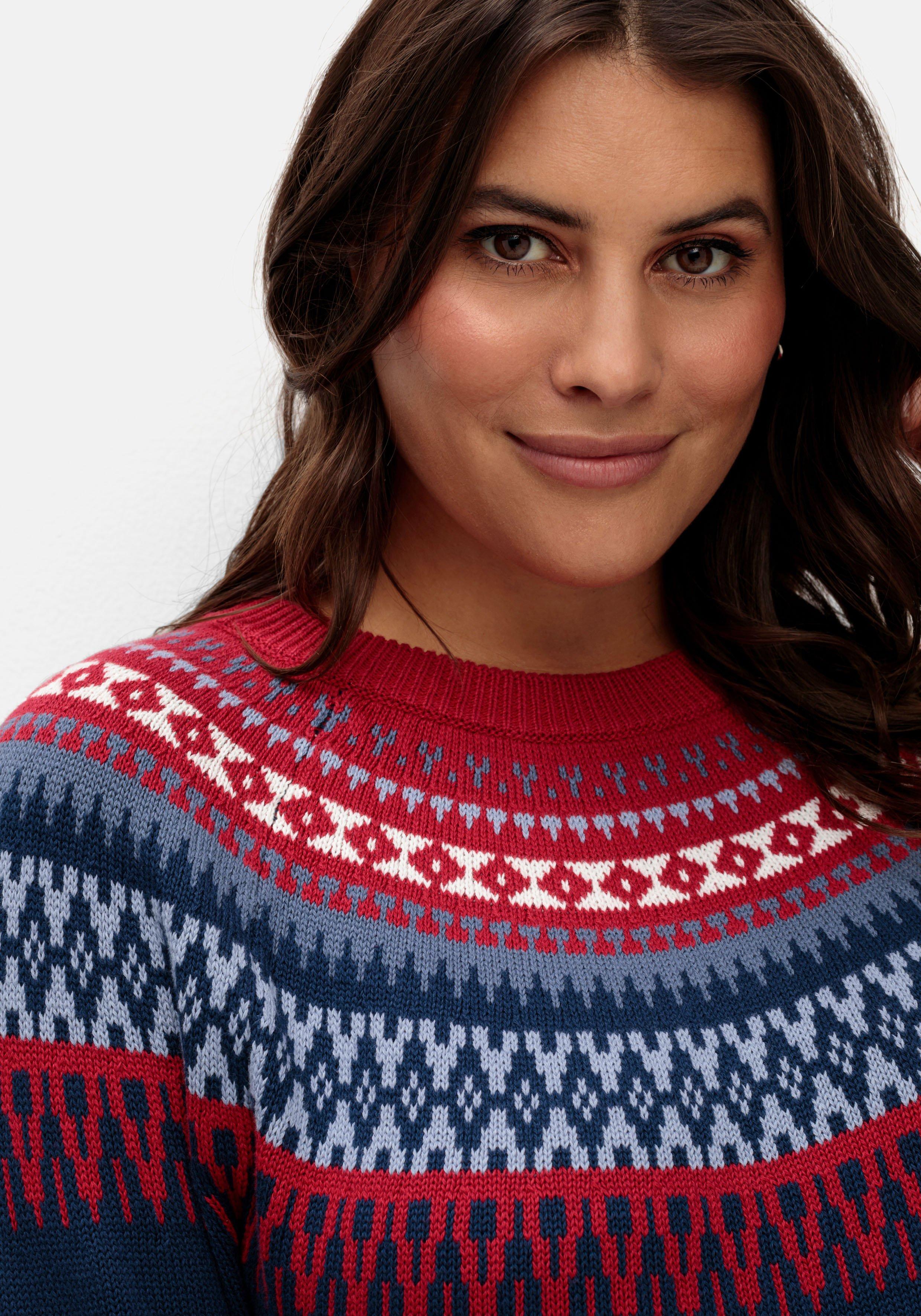 Norwegerpullover aus weicher Baumwolle