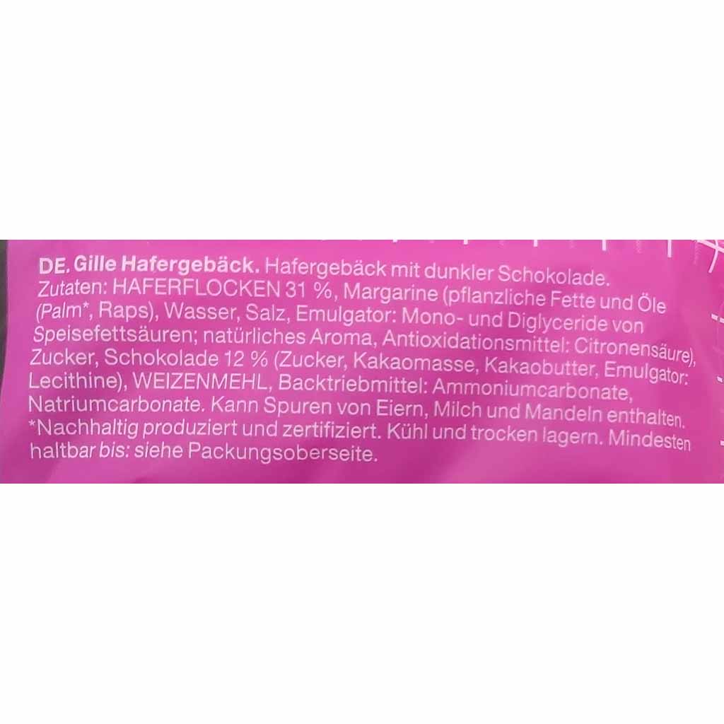 Gille schwedisches Hafergebäck mit Schokolade 175g MHD:28.5.25