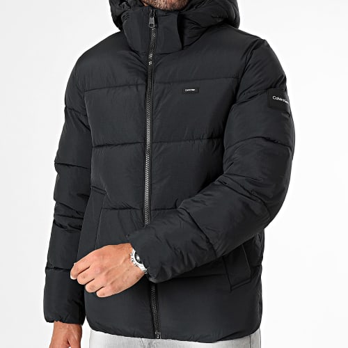 Doudoune Capuche Nylon Puffer 0336 Noir