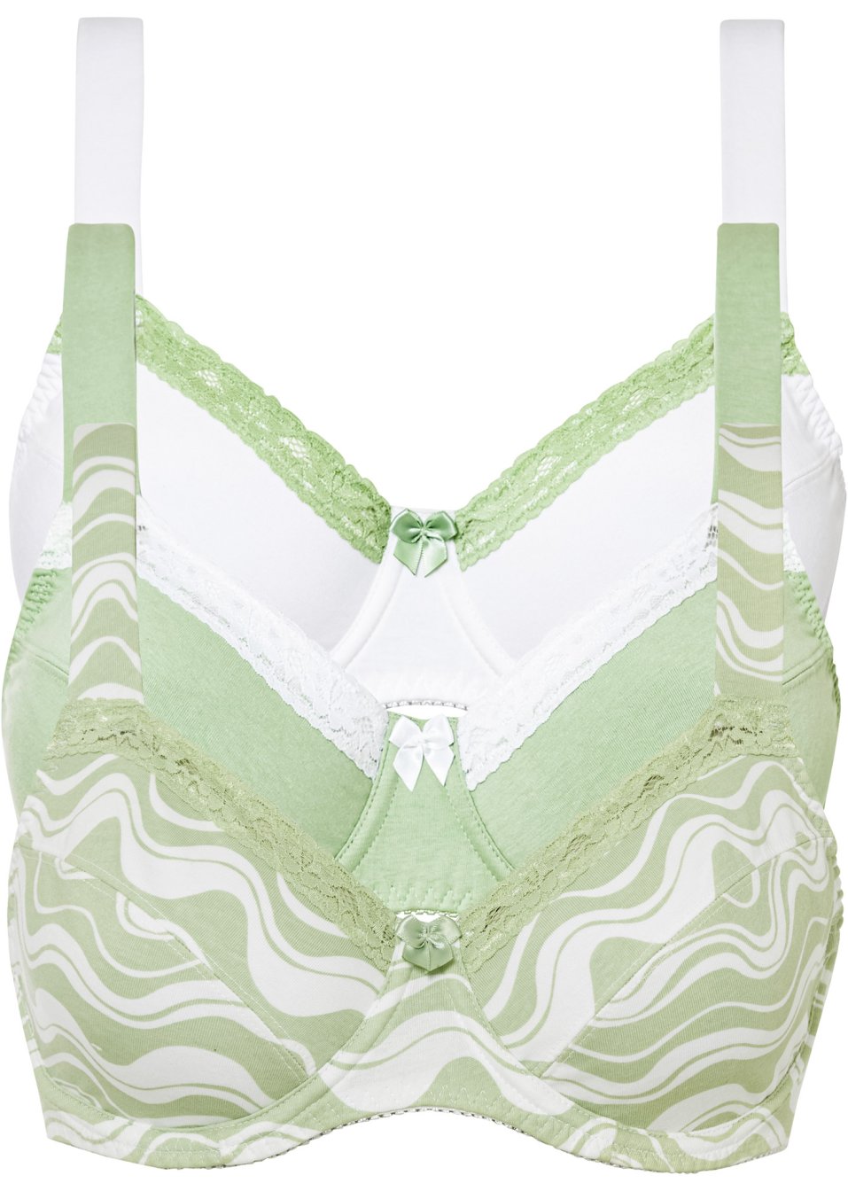 Lot de 3 soutiens-gorge en coton