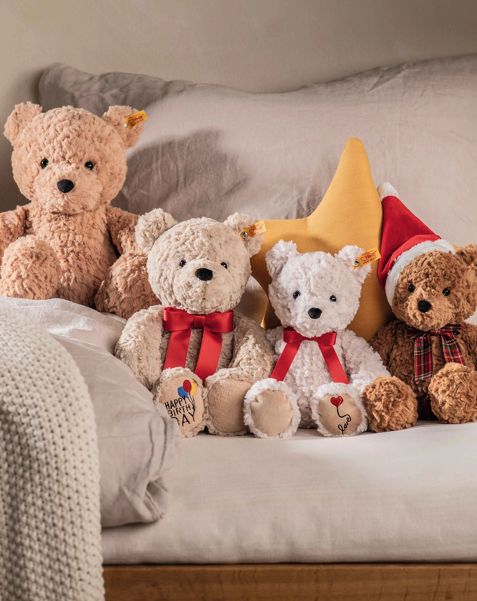 Kuscheltier JIMMY BÄR - CHRISTMAS (30cm) in braun