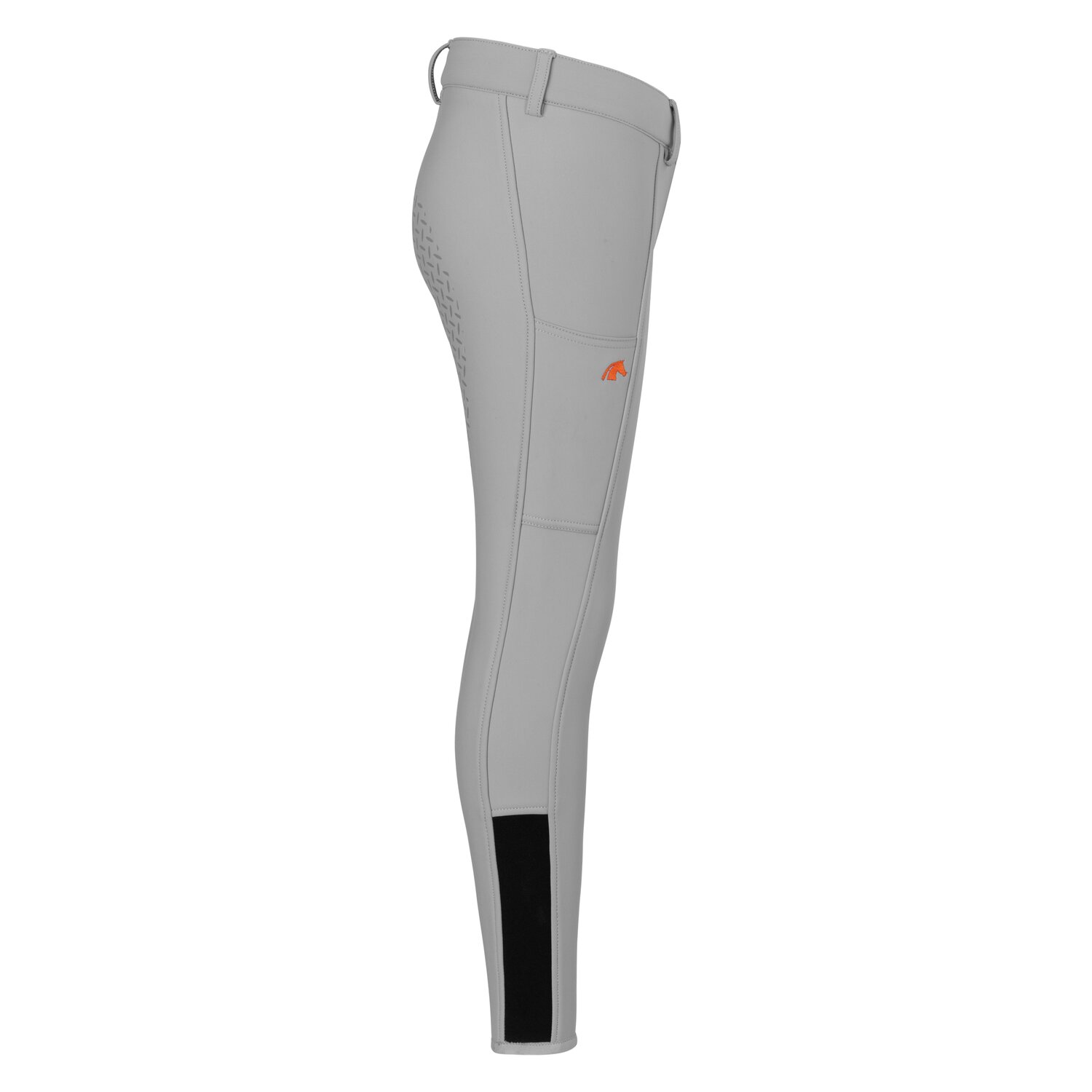 black forest kids Vollbesatz-Reithose Softshell Grip - steel grey