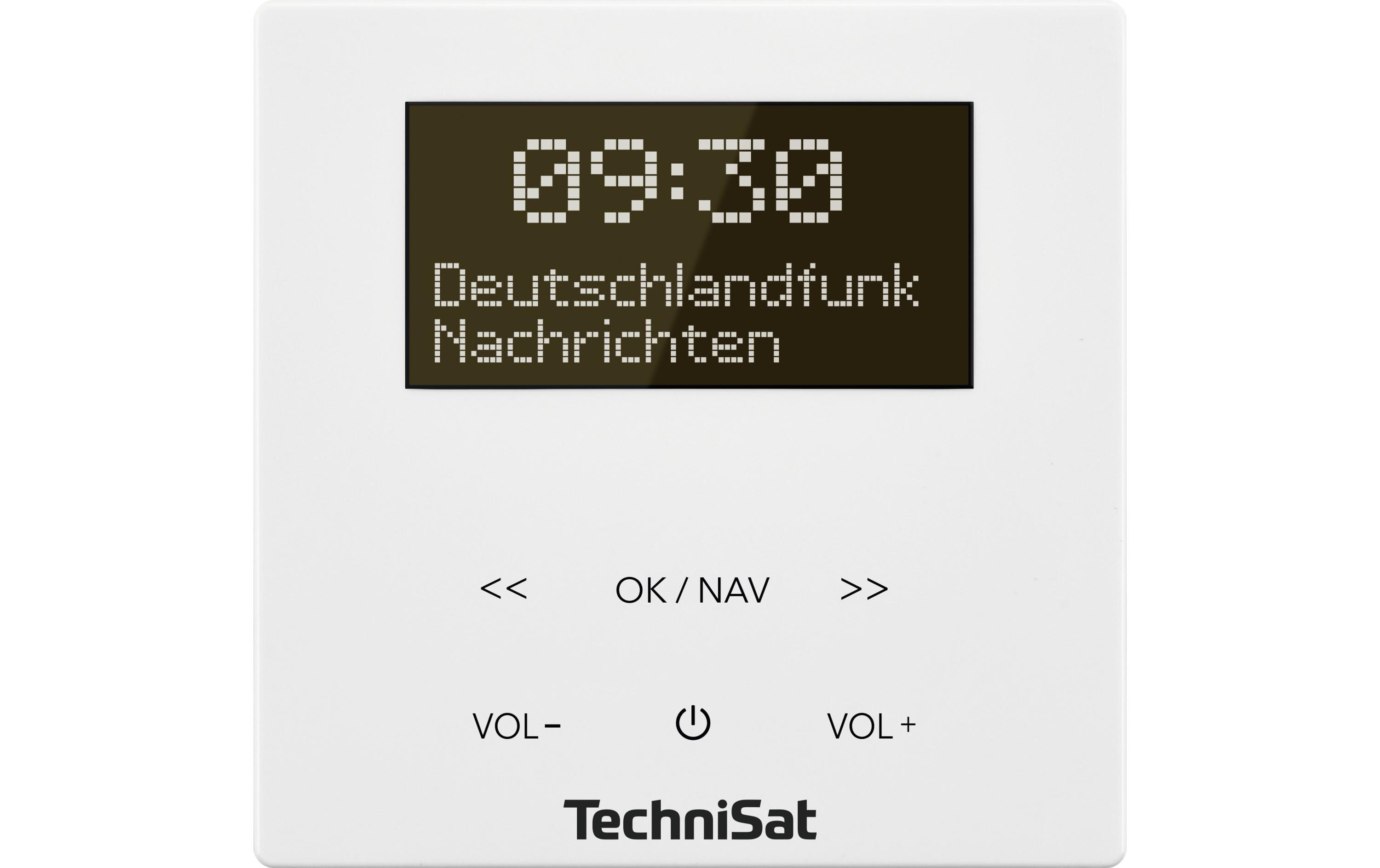 DAB+ Radio DigitRadio Up 55 Weiss<br>Kompaktes Unterputzradio für die flexible Montage