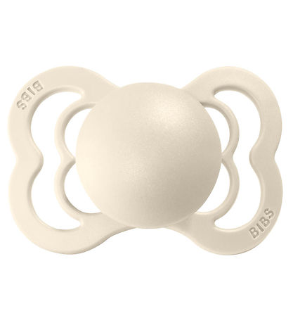 BIBS Supreme+ Schnuller - Gr. 2 - 2er-Pack - Symmetrisch - Ivory