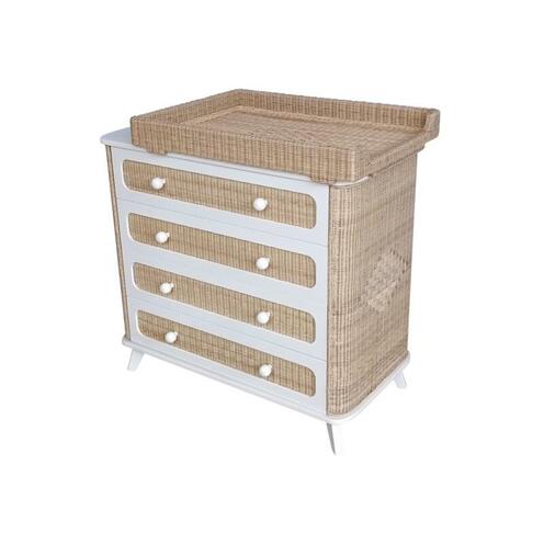 Commode 4 tiroirs COQUILLAGE Neige - THEO