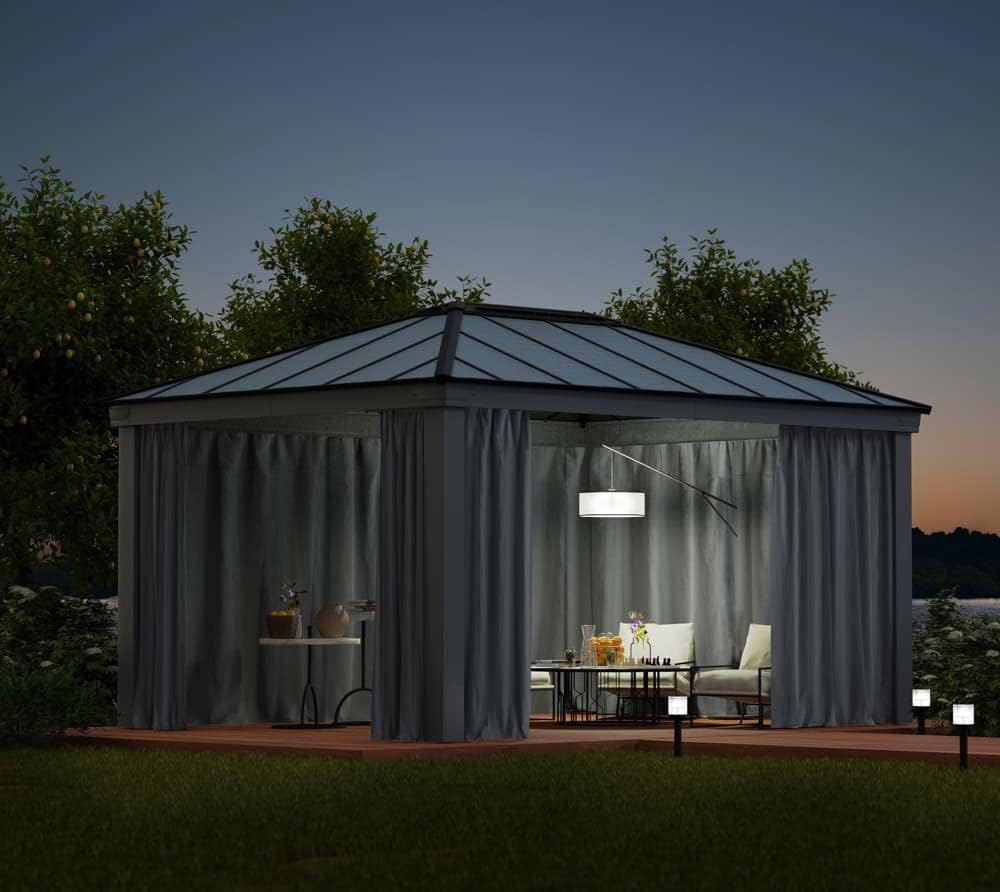 Palram Canopia Dallas 4900 Gartenpavillon-Vorhang-Set